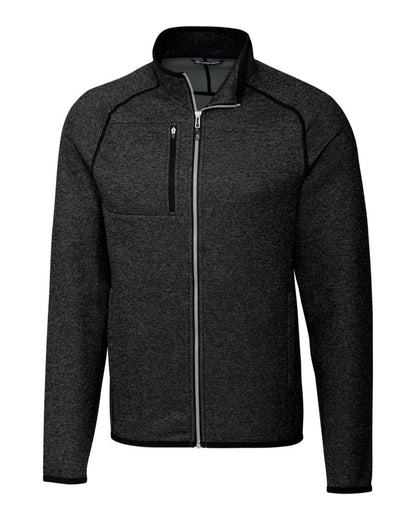 Cutter & Buck Men's Mainsail Sweater-Knit Full Zip Jacket