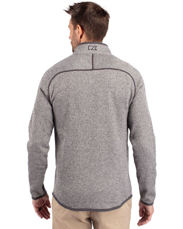 Cutter & Buck Men's Mainsail Sweater-Knit Full Zip Jacket