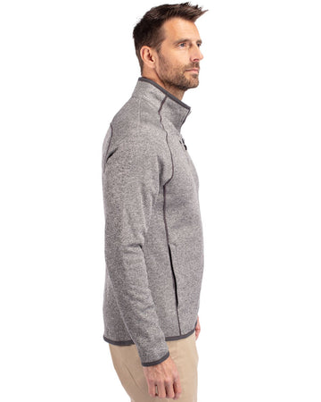 Cutter & Buck Men's Mainsail Sweater-Knit Full Zip Jacket