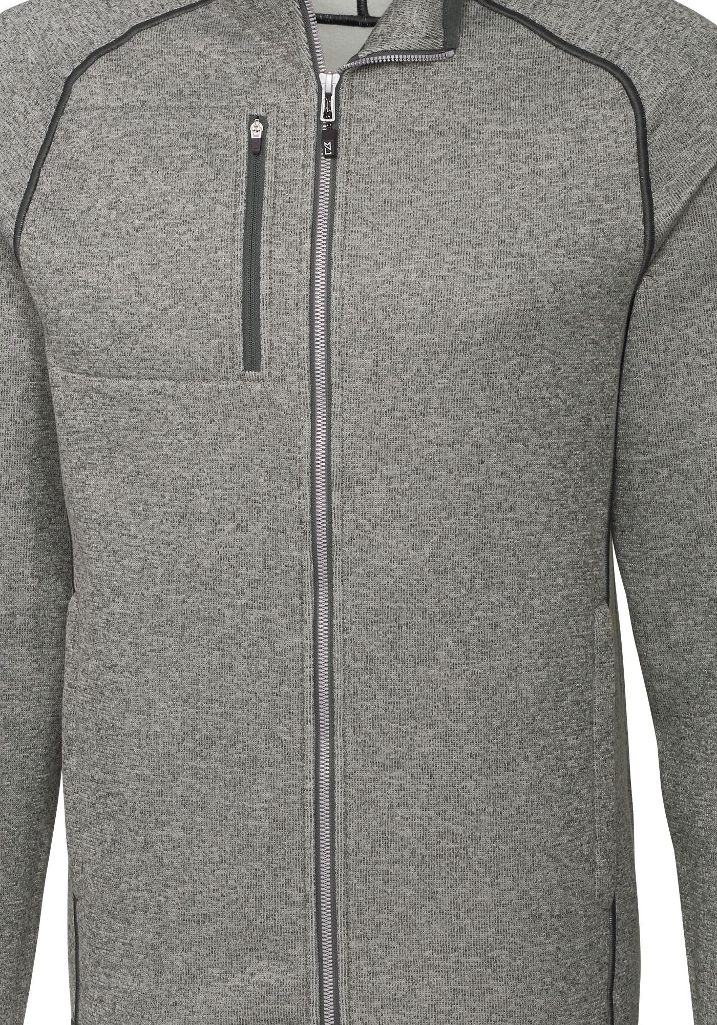 Cutter & Buck Men's Mainsail Sweater-Knit Full Zip Jacket