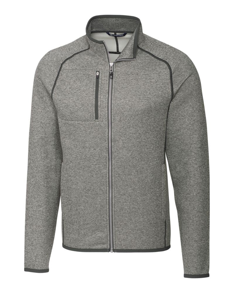 Cutter & Buck Men's Mainsail Sweater-Knit Full Zip Jacket