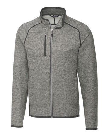 Cutter & Buck Men's Mainsail Sweater-Knit Full Zip Jacket
