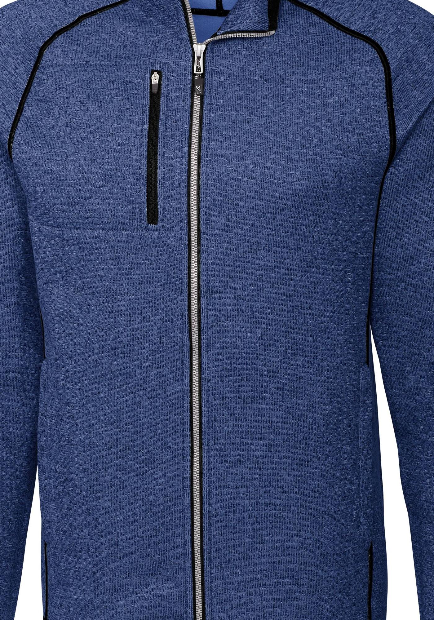 Cutter & Buck Men's Mainsail Sweater-Knit Full Zip Jacket