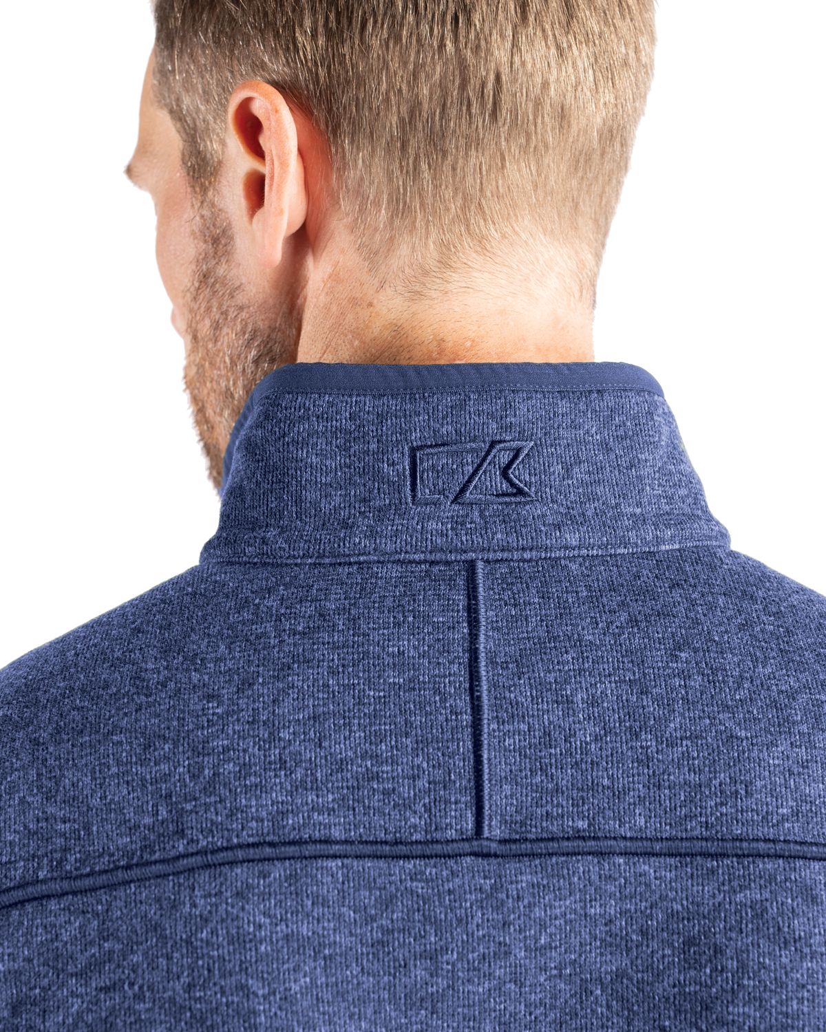 Cutter & Buck Men's Mainsail Sweater-Knit Full Zip Jacket