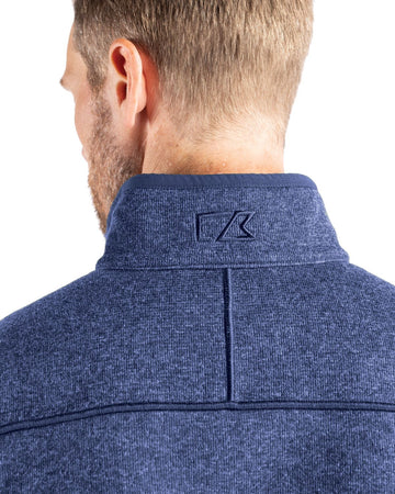 Cutter & Buck Men's Mainsail Sweater-Knit Full Zip Jacket
