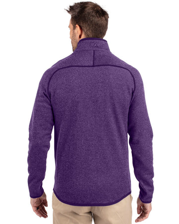 Cutter & Buck Men's Mainsail Sweater-Knit Full Zip Jacket