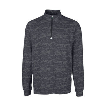 Cutter & Buck Men's Traverse Big & Tall Camo Quarter Zip Pullover-1