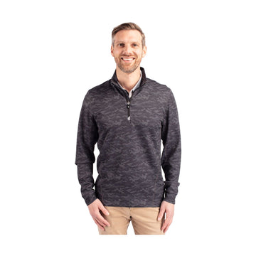 Cutter & Buck Men's Traverse Big & Tall Camo Quarter Zip Pullover