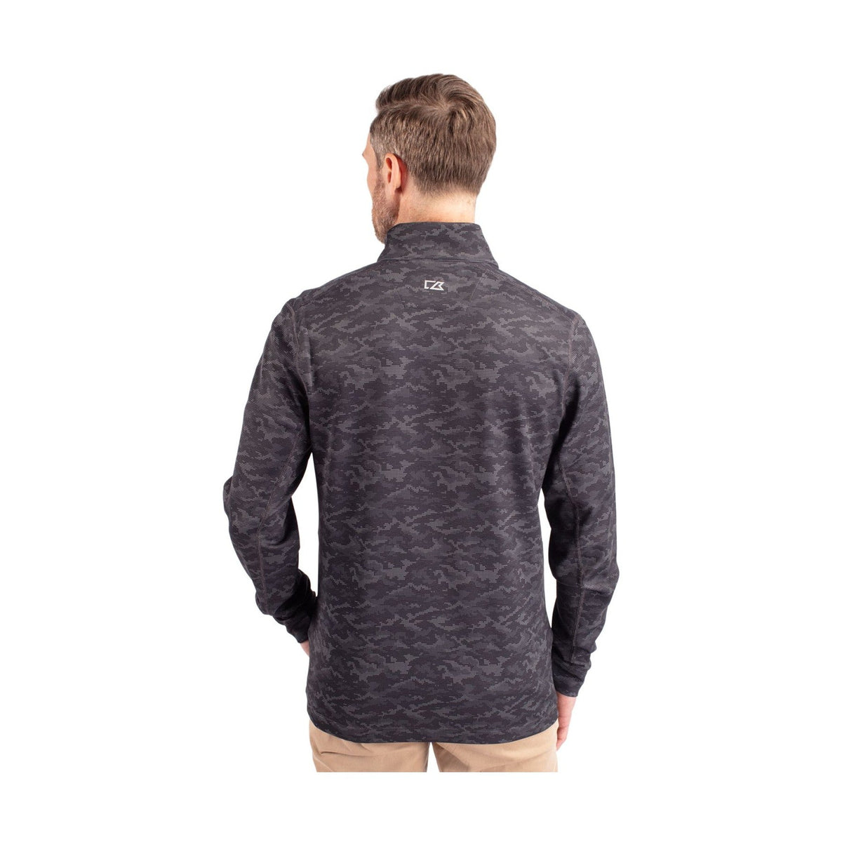 Cutter & Buck Men's Traverse Big & Tall Camo Quarter Zip Pullover
