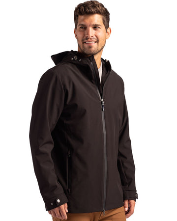 Cutter & Buck Men's Camano Recycled Everyday Stretch Water Resistant Full Zip Jacket