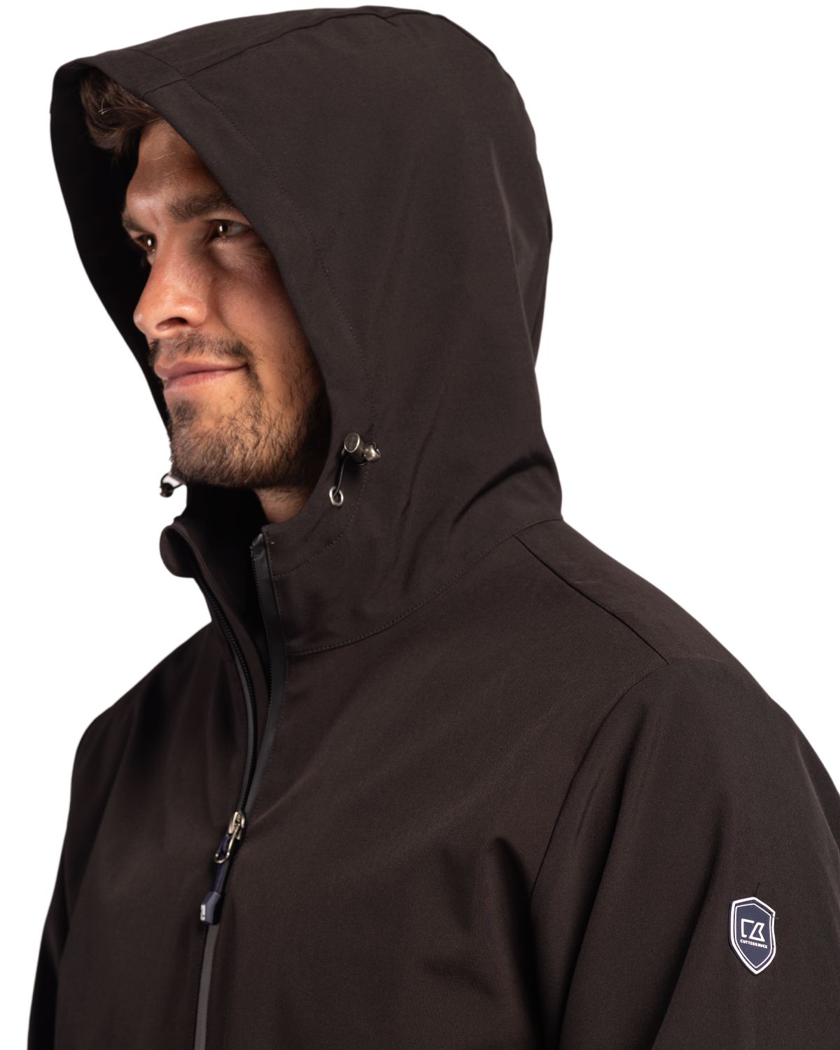 Cutter & Buck Men's Camano Recycled Everyday Stretch Water Resistant Full Zip Jacket