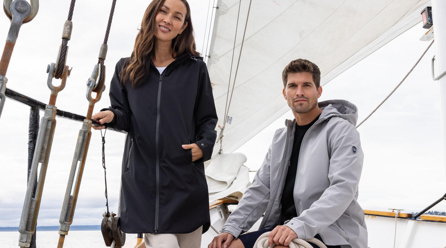 Cutter & Buck Men's Camano Recycled Everyday Stretch Water Resistant Full Zip Jacket