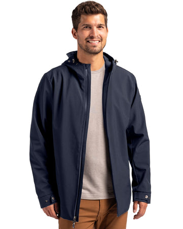 Cutter & Buck Men's Camano Recycled Everyday Stretch Water Resistant Full Zip Jacket