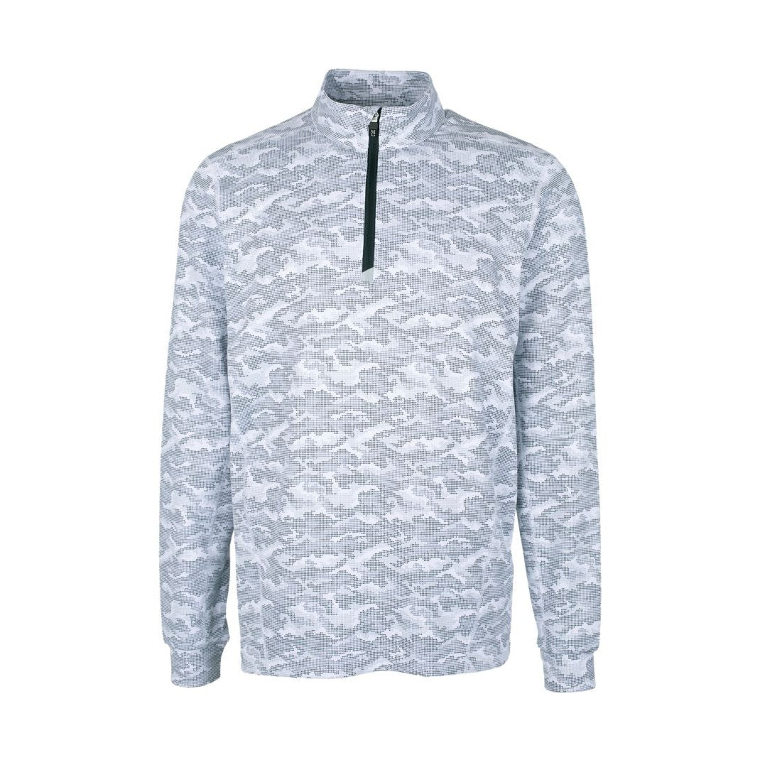 Cutter & Buck Men's Traverse Big & Tall Camo Quarter Zip Pullover