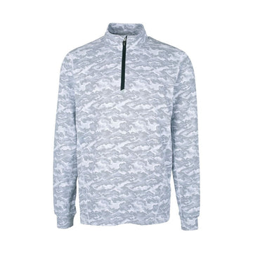 Cutter & Buck Men's Traverse Big & Tall Camo Quarter Zip Pullover
