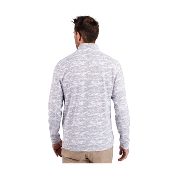 Cutter & Buck Men's Traverse Big & Tall Camo Quarter Zip Pullover