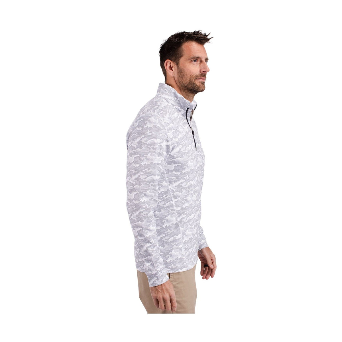 Cutter & Buck Men's Traverse Big & Tall Camo Quarter Zip Pullover