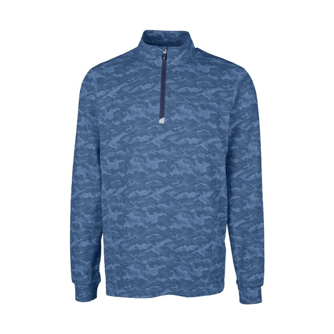 Cutter & Buck Men's Traverse Big & Tall Camo Quarter Zip Pullover