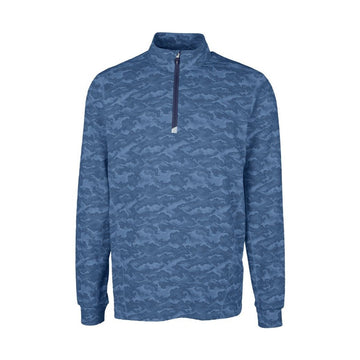 Cutter & Buck Men's Traverse Big & Tall Camo Quarter Zip Pullover