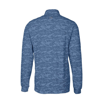 Cutter & Buck Men's Traverse Big & Tall Camo Quarter Zip Pullover