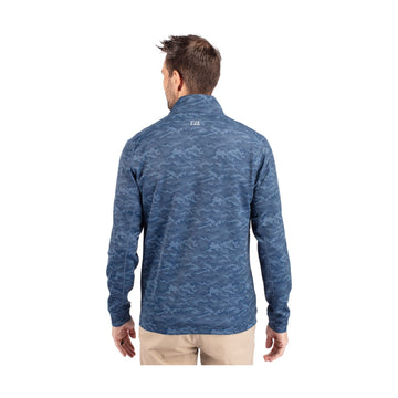 Cutter & Buck Men's Traverse Big & Tall Camo Quarter Zip Pullover