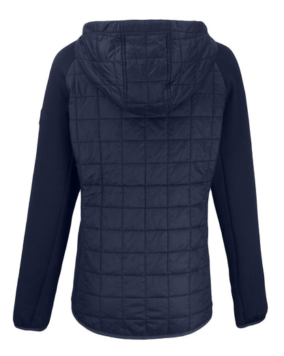 Cutter & Buck Women's Rainier Recycled Insulated Hybrid Puffer Full Zip Jacket