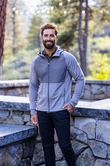 Cutter & Buck Men's Peshastin Hybrid Full Zip Jacket