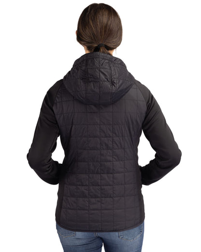 Cutter & Buck Women's Rainier Recycled Insulated Hybrid Puffer Full Zip Jacket