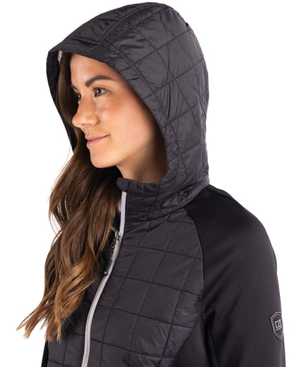 Cutter & Buck Women's Rainier Recycled Insulated Hybrid Puffer Full Zip Jacket