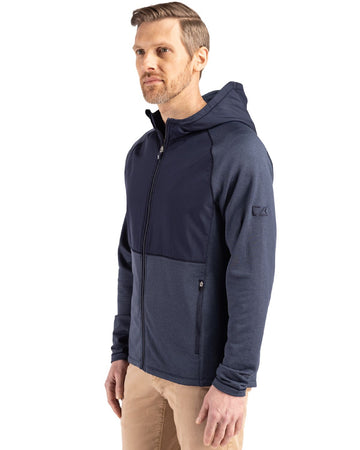 Cutter & Buck Men's Peshastin Hybrid Full Zip Jacket