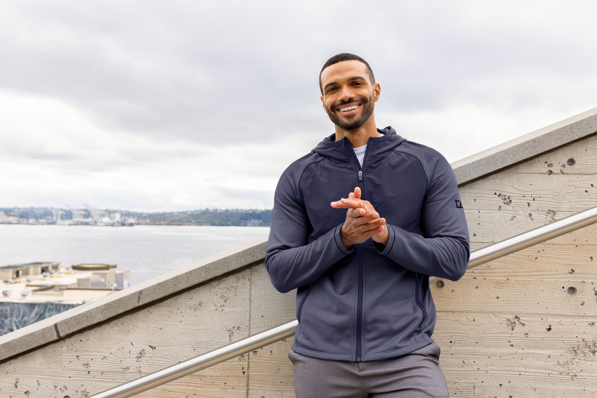 Cutter & Buck Men's Peshastin Hybrid Full Zip Jacket