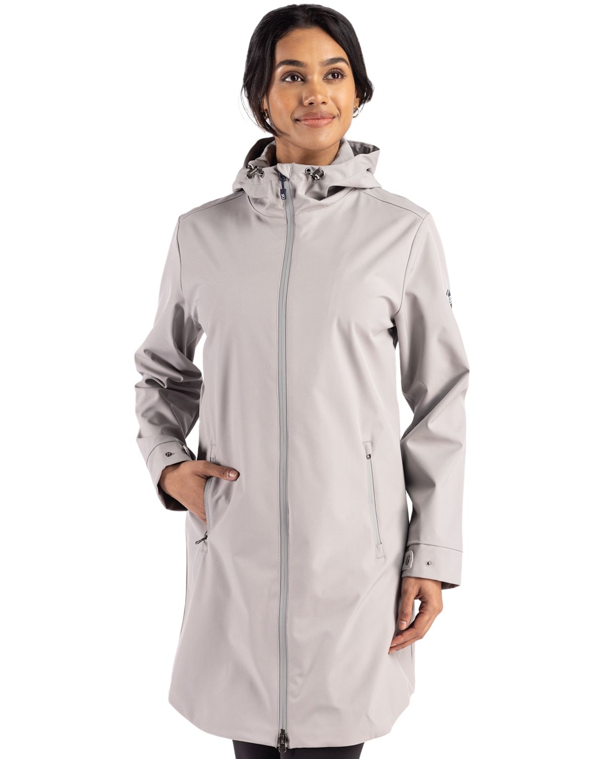 Cutter & Buck Women's Camano Recycled Everyday Stretch Water Resistant Full Zip Jacket