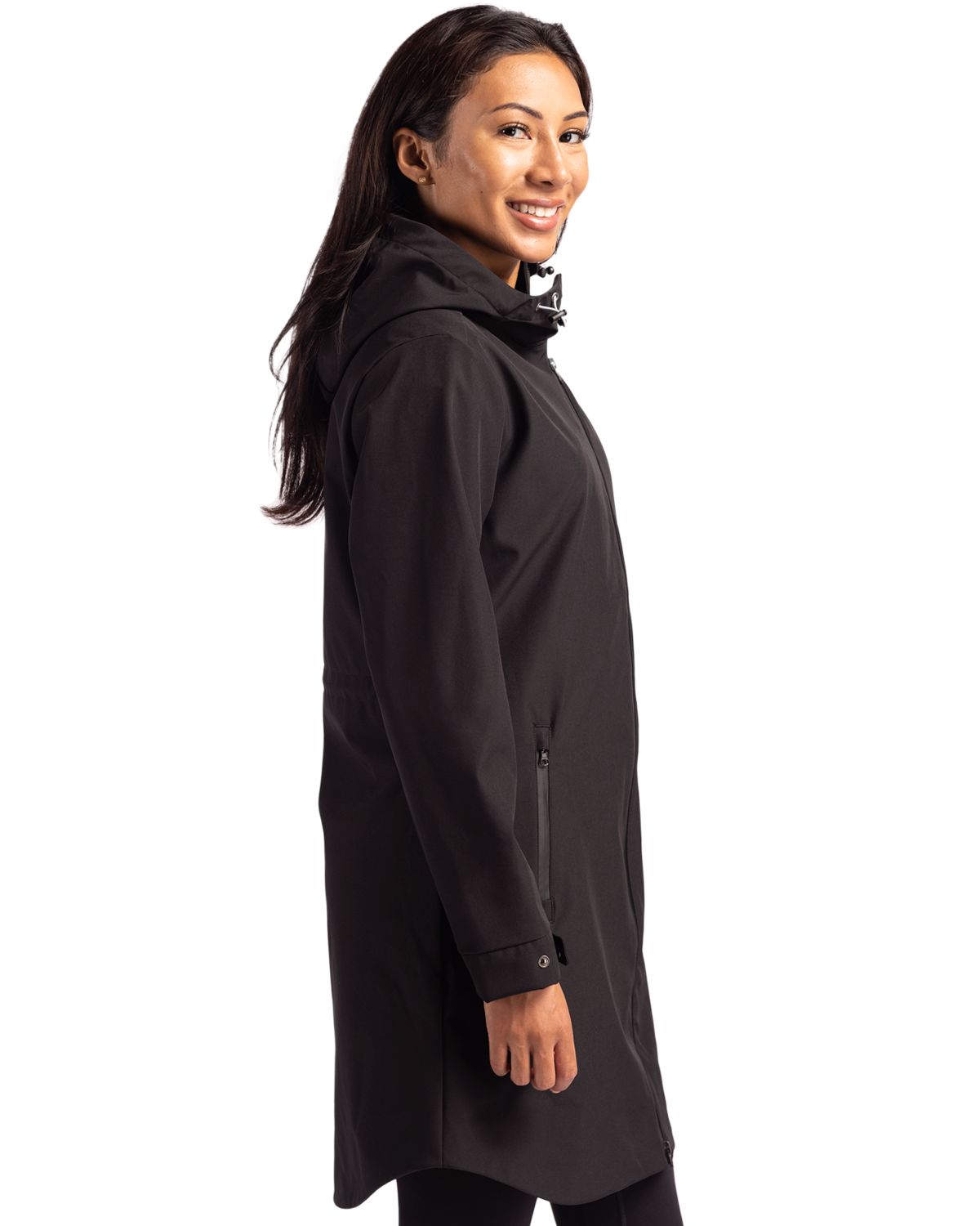 Cutter & Buck Women's Camano Recycled Everyday Stretch Water Resistant Full Zip Jacket