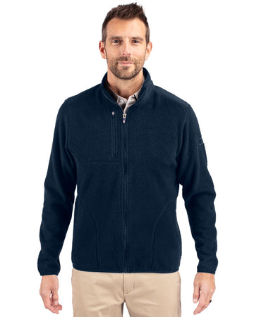 Cutter & Buck Men's Cascade Epic Comfort Recycled Sherpa Fleece Full Zip Jacket