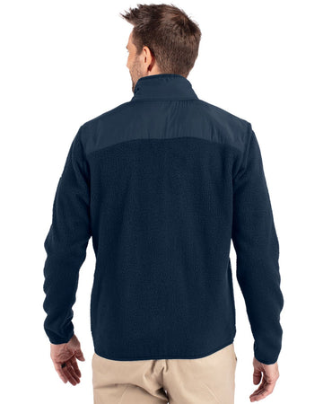 Cutter & Buck Men's Cascade Epic Comfort Recycled Sherpa Fleece Full Zip Jacket