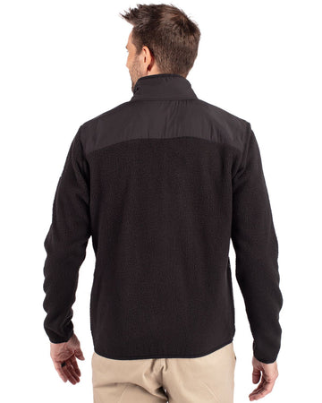 Cutter & Buck Men's Cascade Epic Comfort Recycled Sherpa Fleece Full Zip Jacket