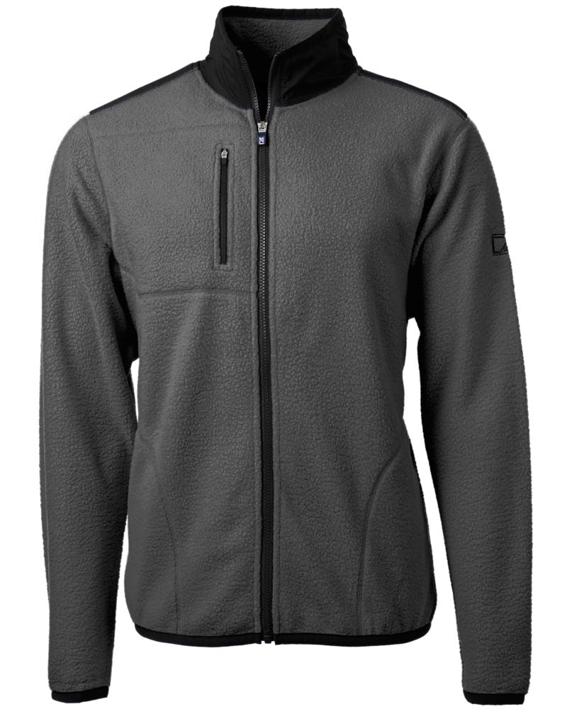 Cutter & Buck Men's Cascade Epic Comfort Recycled Sherpa Fleece Full Zip Jacket