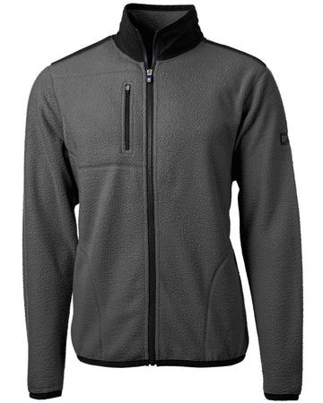 Cutter & Buck Men's Cascade Epic Comfort Recycled Sherpa Fleece Full Zip Jacket