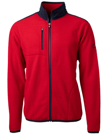 Cutter & Buck Men's Cascade Epic Comfort Recycled Sherpa Fleece Full Zip Jacket