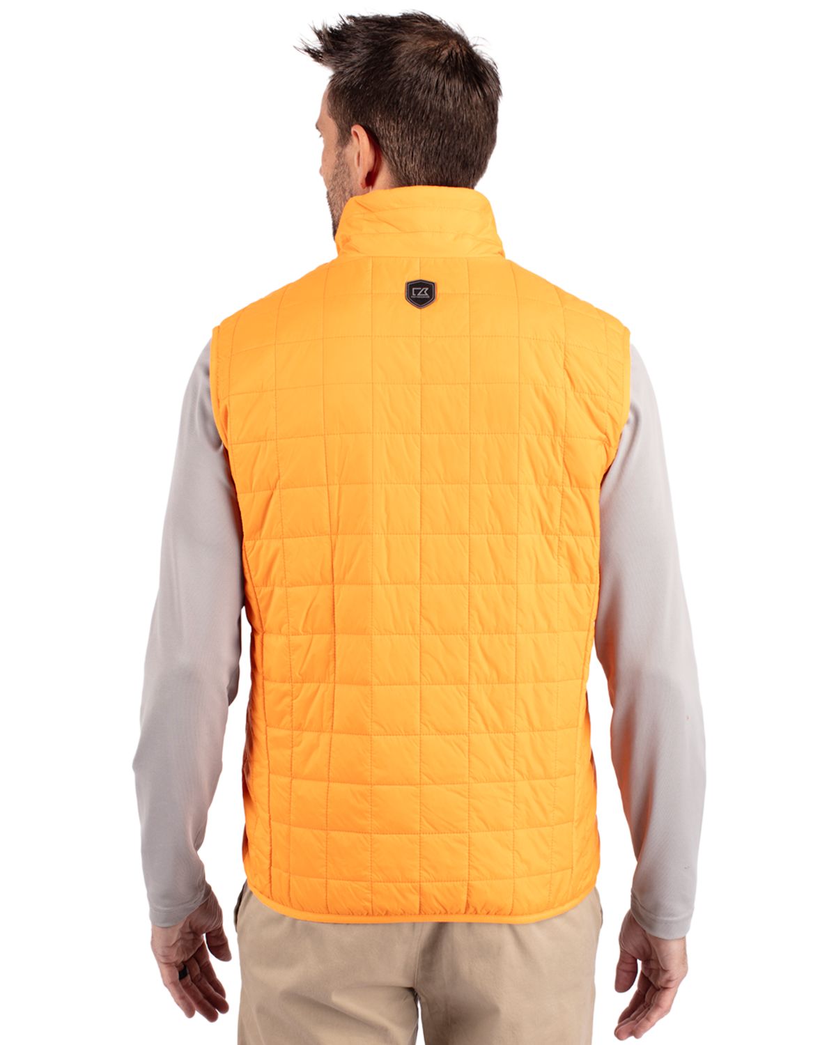 Cutter & Buck Men's Rainier Recycled Insulated Puffer Full Zip Vest