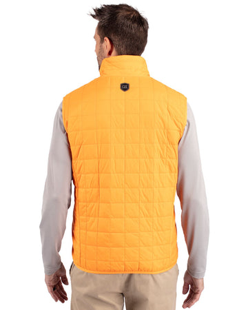 Cutter & Buck Men's Rainier Recycled Insulated Puffer Full Zip Vest