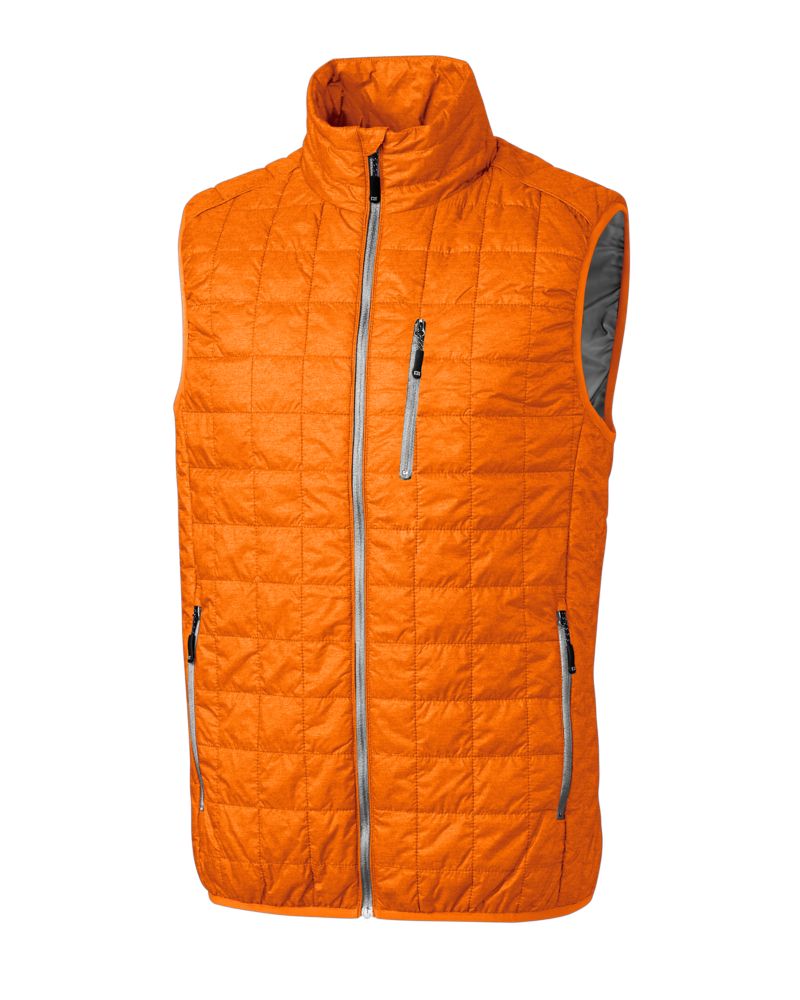 Cutter & Buck Men's Rainier Recycled Insulated Puffer Full Zip Vest