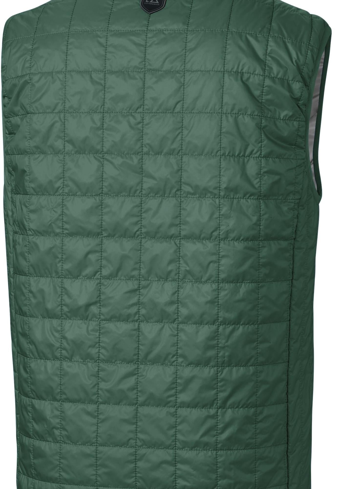 Cutter & Buck Men's Rainier Recycled Insulated Puffer Full Zip Vest