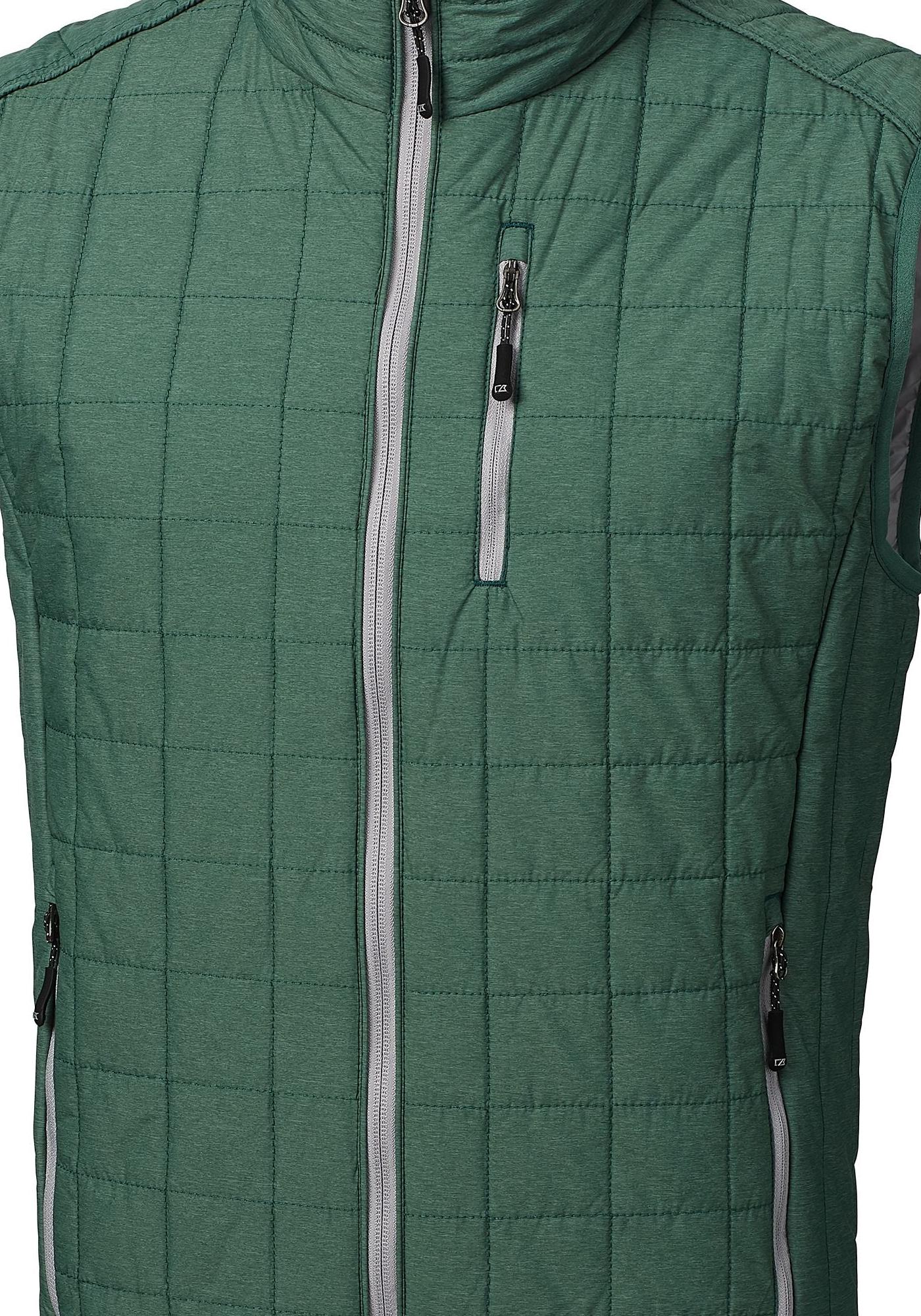 Cutter & Buck Men's Rainier Recycled Insulated Puffer Full Zip Vest