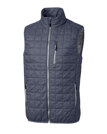 Cutter & Buck Men's Rainier Recycled Insulated Puffer Full Zip Vest