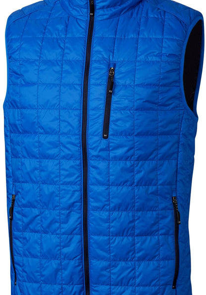 Cutter & Buck Men's Rainier Recycled Insulated Puffer Full Zip Vest
