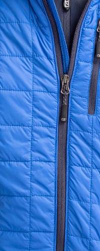Cutter & Buck Men's Rainier Recycled Insulated Puffer Full Zip Vest