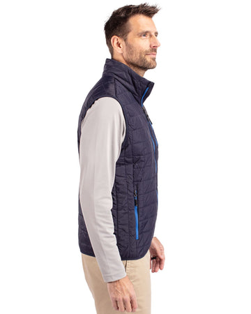 Cutter & Buck Men's Rainier Recycled Insulated Puffer Full Zip Vest