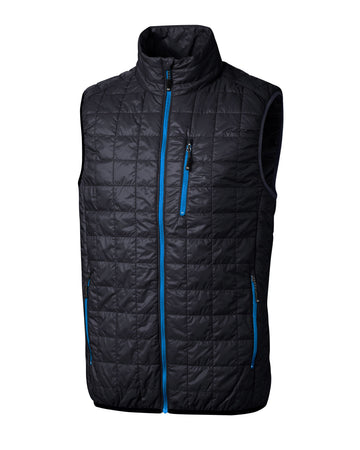 Cutter & Buck Men's Rainier Recycled Insulated Puffer Full Zip Vest