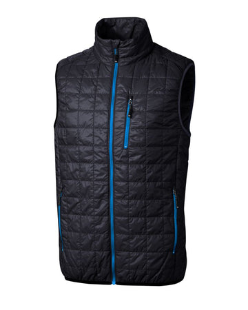 Cutter & Buck Men's Rainier Recycled Insulated Puffer Full Zip Vest